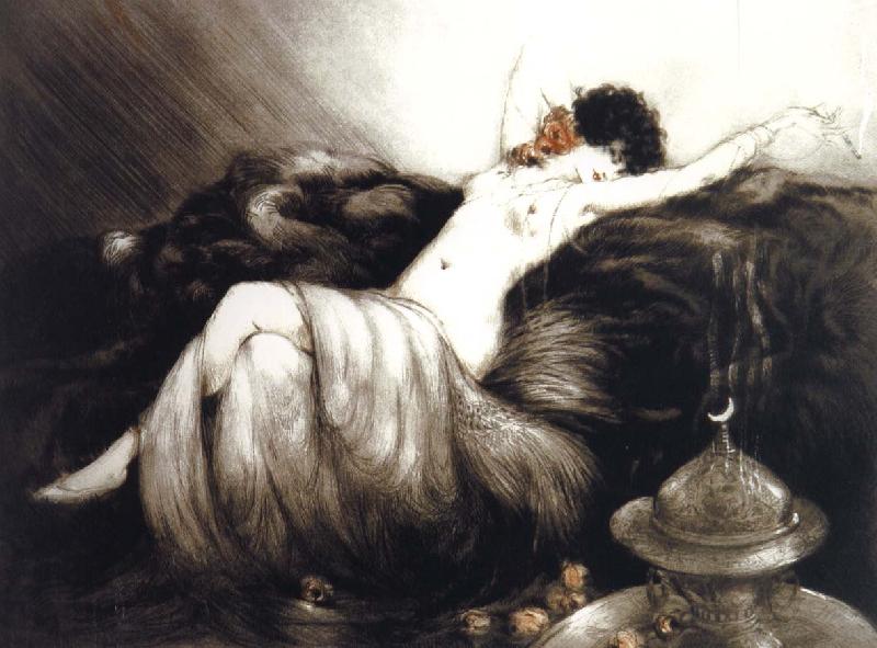 Louis Lcart Smoking oil painting image